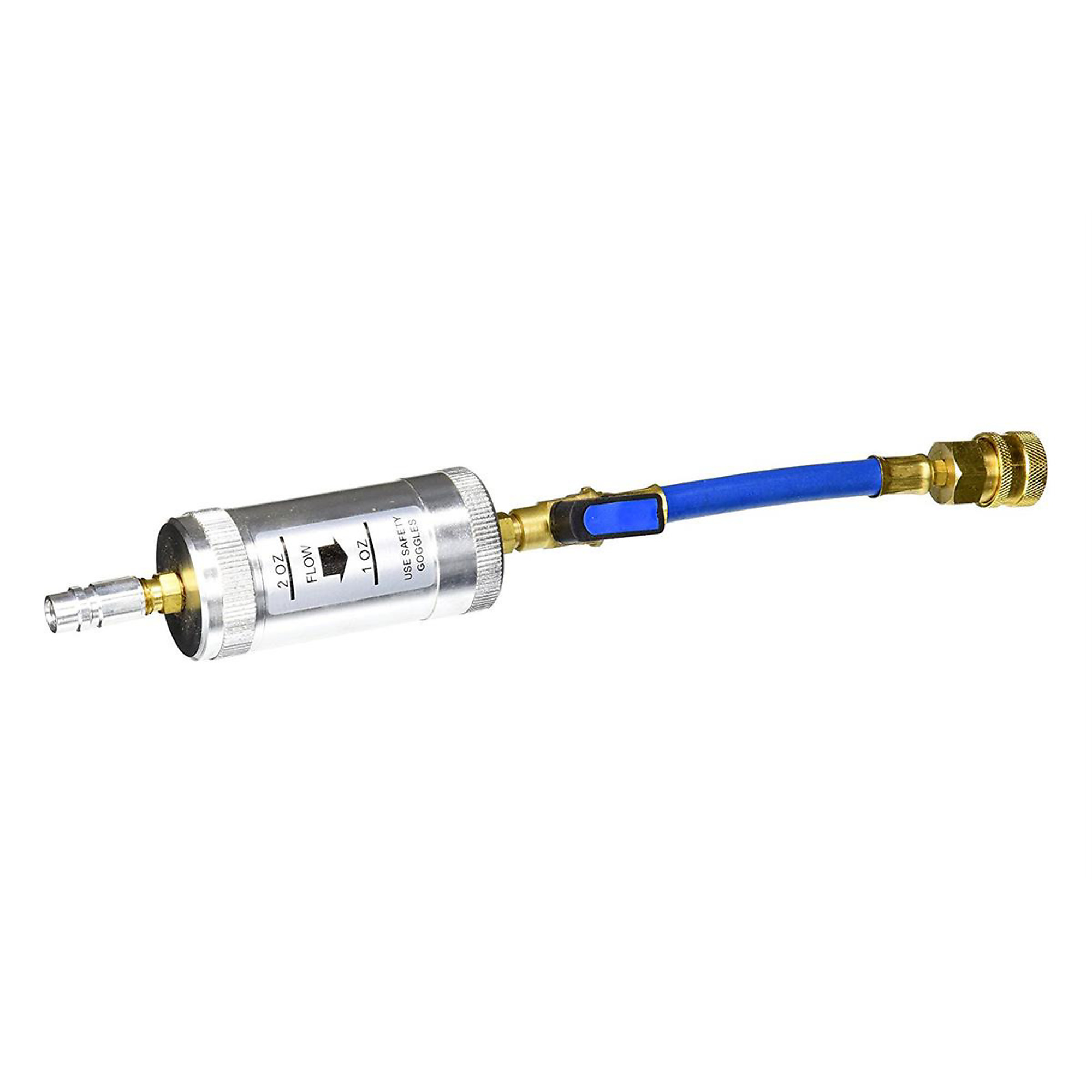 FJC R134a Flow Through Oil Injector — 2 Oz., Refillable, Model# FJC2738